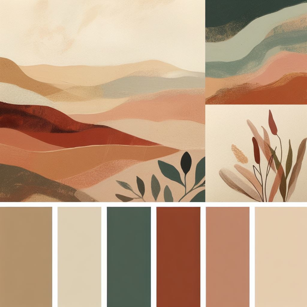An earthy colour pallette