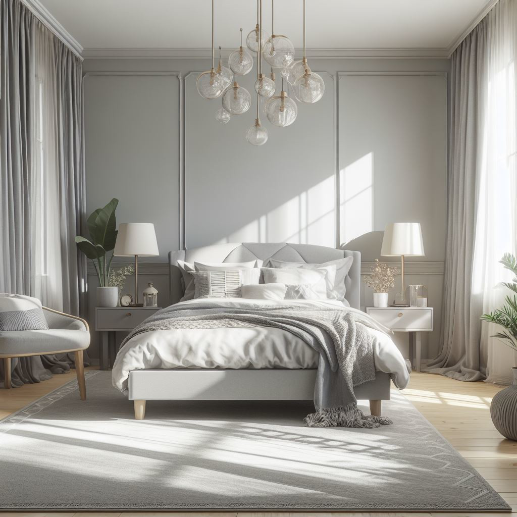 Soft grey bedroom