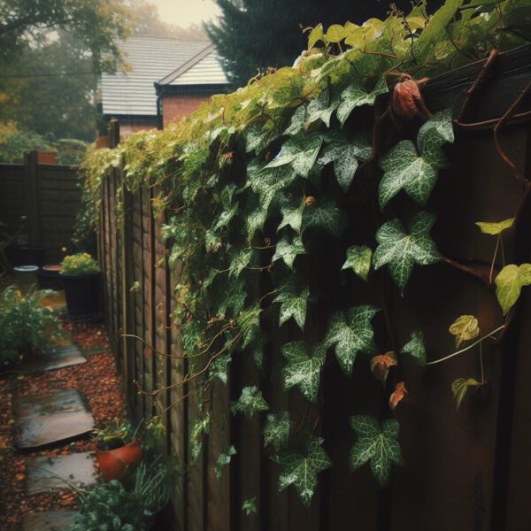Ivy on a fence