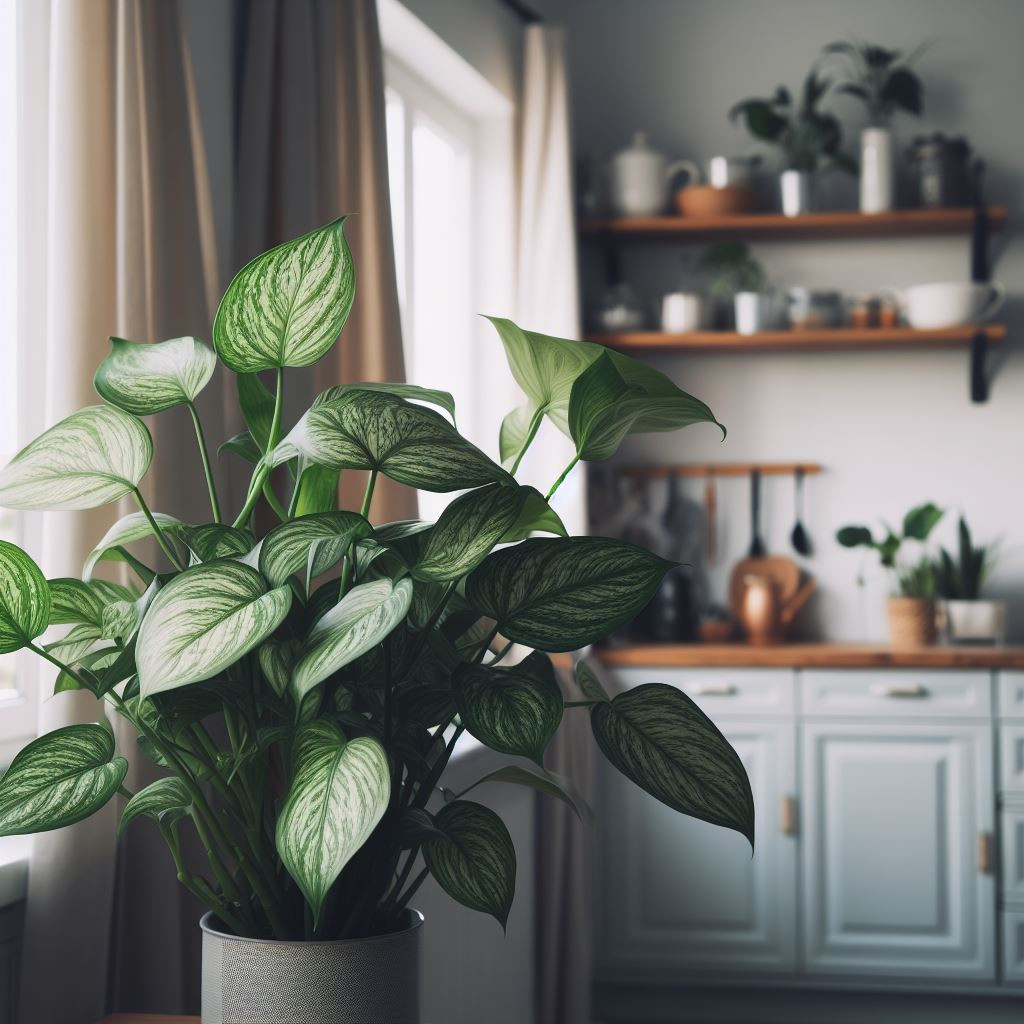 Pothos in a kitchen
